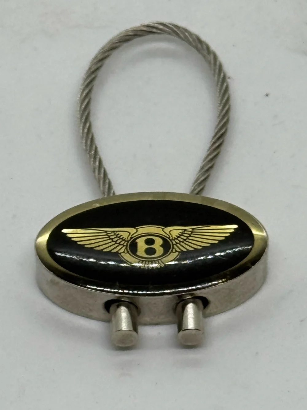 Authentic Bentley Flying B Metal Keychain Luxury Automotive Key Chain